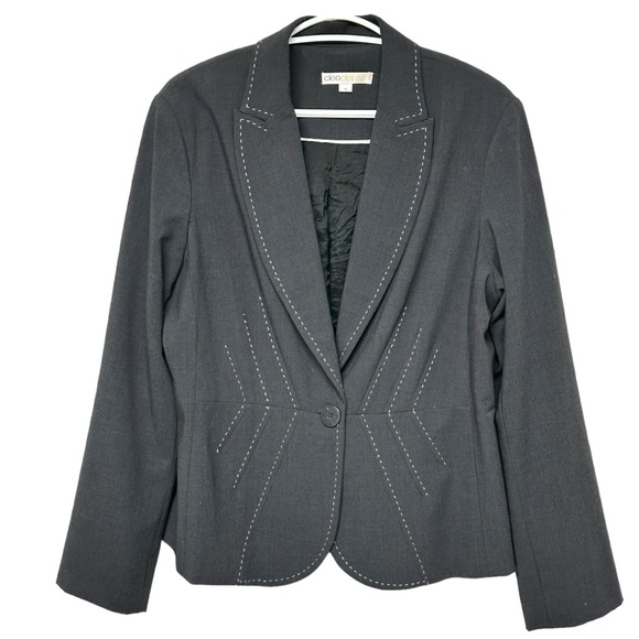 272 - CLEO JACKET DARK GREY 33% RAYON - Picture 3 of 15